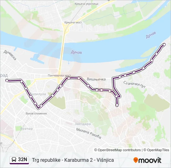 32N  Line Map