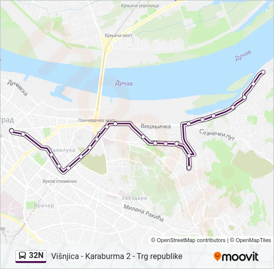 32N  Line Map