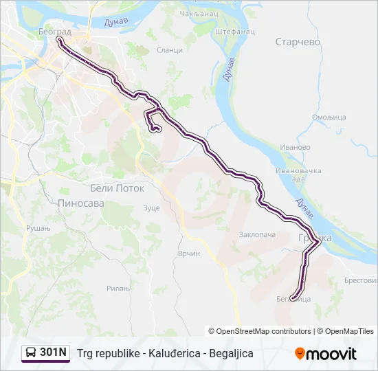 301N  Line Map