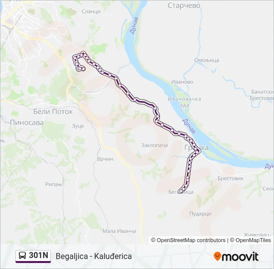 301N  Line Map