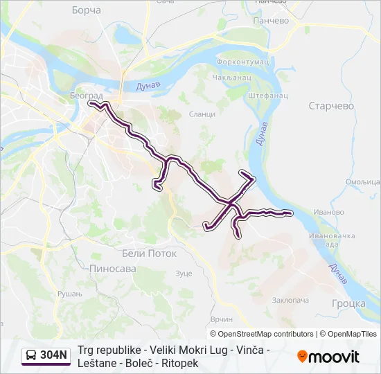 304N  Line Map