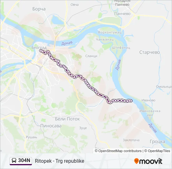 304N  Line Map