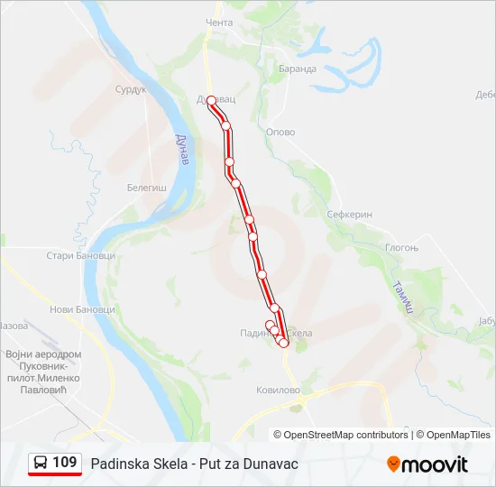 109  Line Map