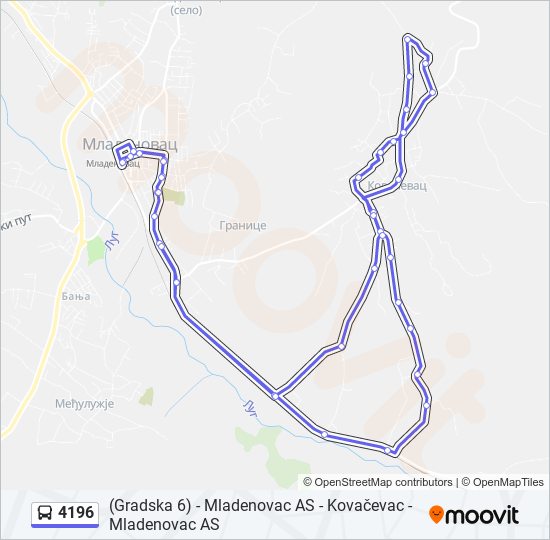 4196 autobus mapa linije