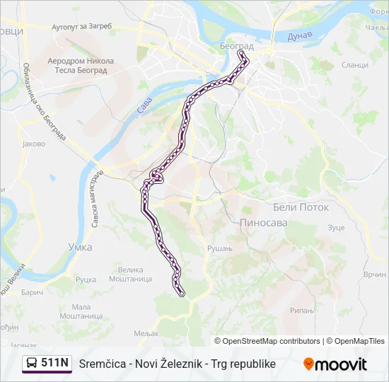 511N  Line Map