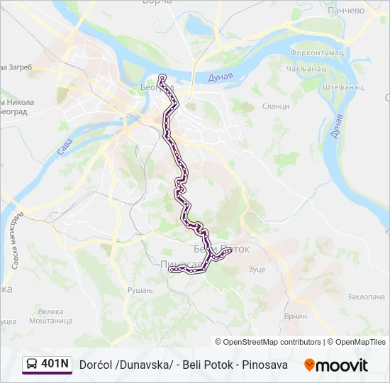 401N  Line Map