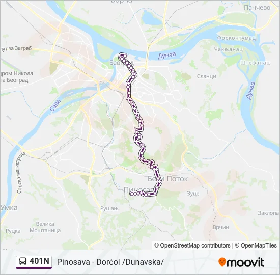 401N  Line Map