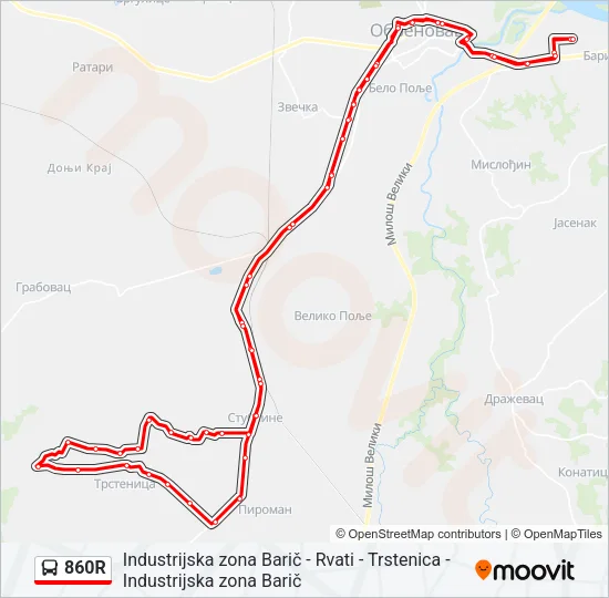 860R  mapa linije