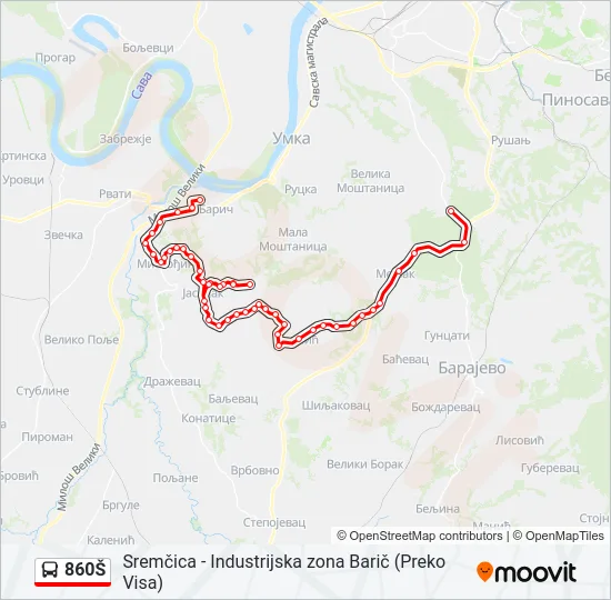 860Š  Line Map