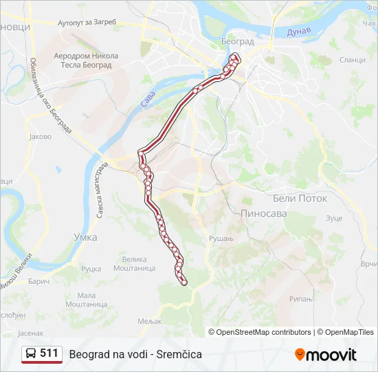 511  Line Map