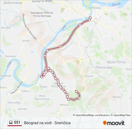 551  Line Map