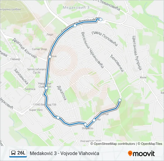 26L  Line Map
