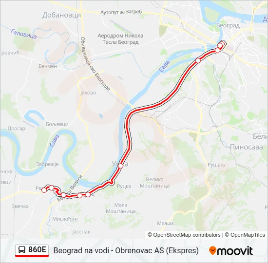 860E  Line Map