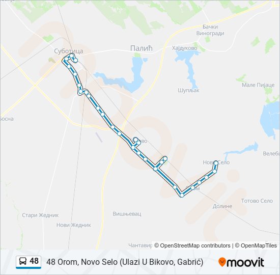 48 bus Line Map