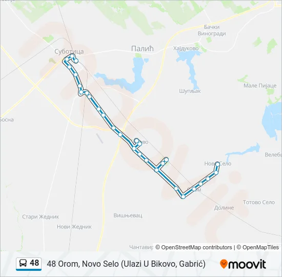 48 Bus Line Map