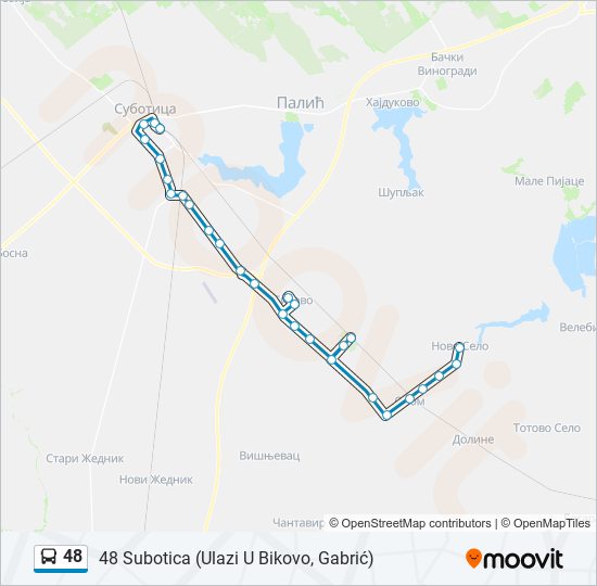 48 autobus mapa linije