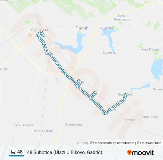 48 Bus Line Map