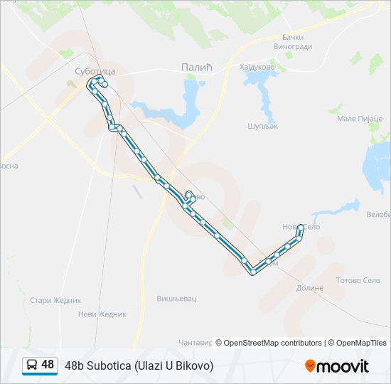 48 autobus mapa linije