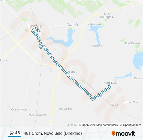48 Bus Line Map