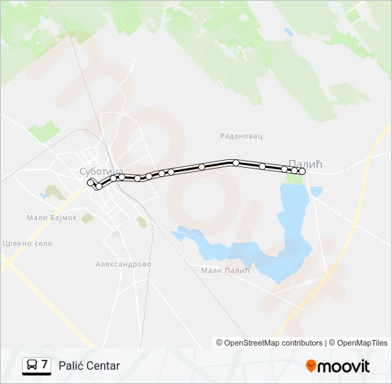 7 Bus Line Map