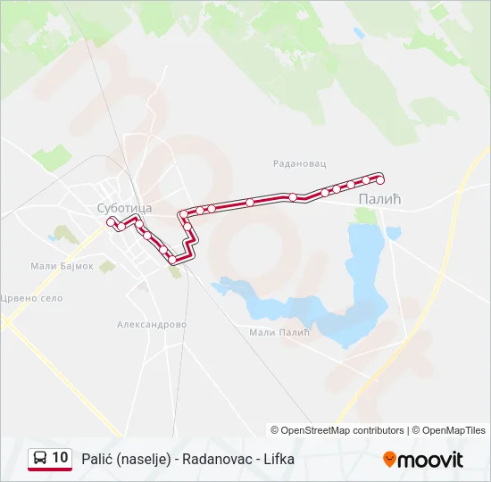 10 Bus Line Map