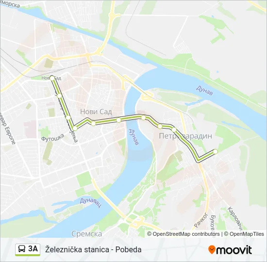 3A Bus Line Map