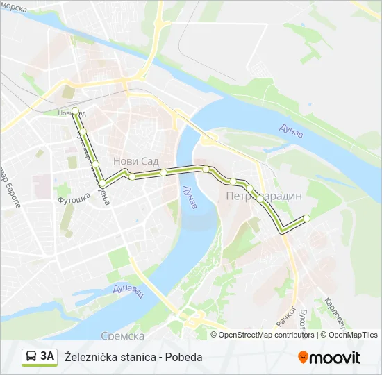 3A Bus Line Map