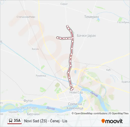 35A Bus Line Map
