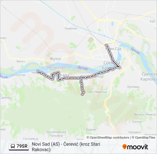 79SR Bus Line Map