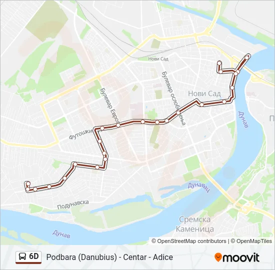 6D Bus Line Map