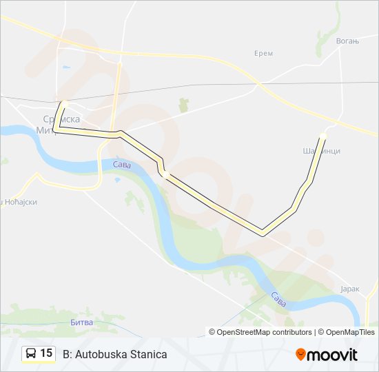 15 bus Line Map