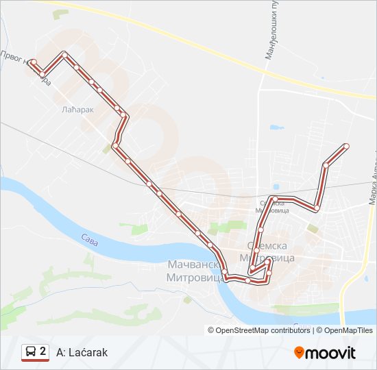 2 bus Line Map