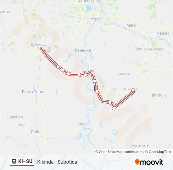 KI–SU Train Line Map