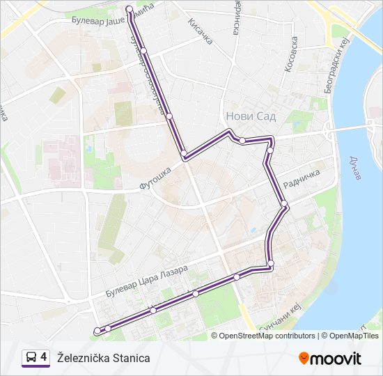 4 bus Line Map