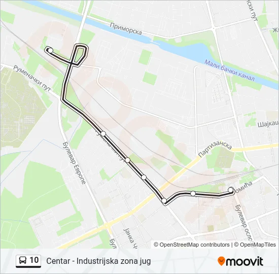 10 Bus Line Map
