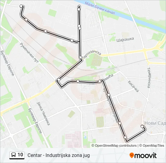 10 Bus Line Map