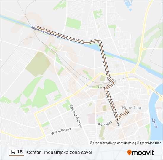 15 bus Line Map