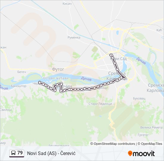 79 bus Line Map