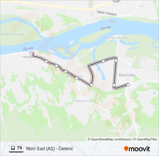 79 autobus mapa linije