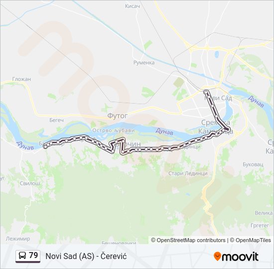 79 autobus mapa linije