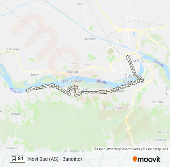 81 Bus Line Map