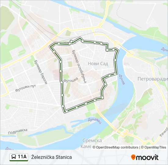 11A Bus Line Map