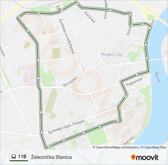 11B Bus Line Map