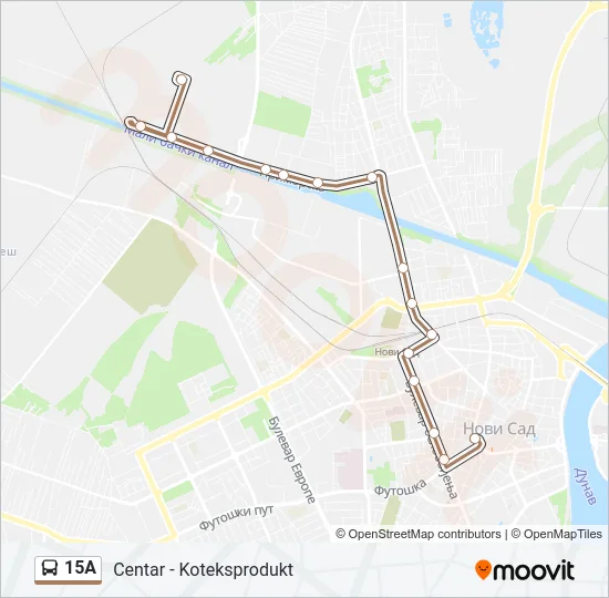 15A Bus Line Map