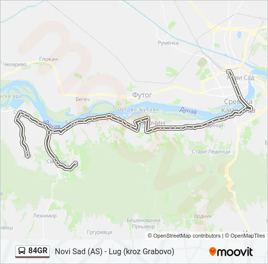 84GR Bus Line Map