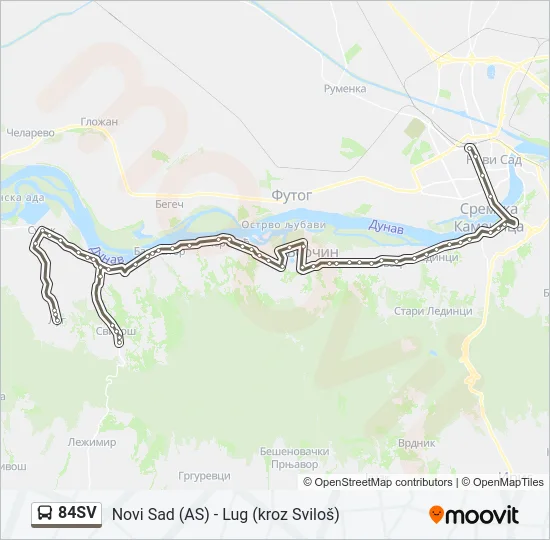 84SV Bus Line Map