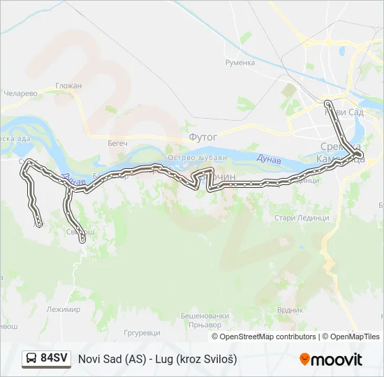 84SV Bus Line Map