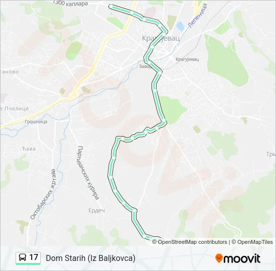 17 Bus Line Map
