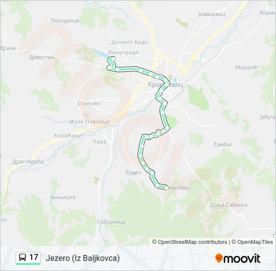 17 Bus Line Map