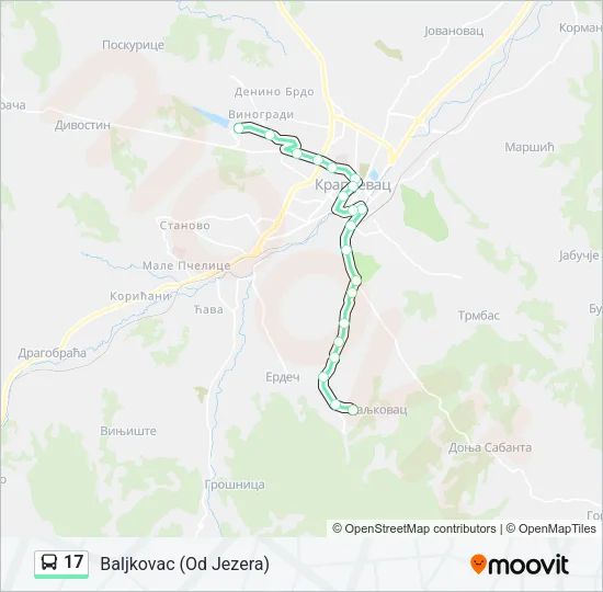 17 Bus Line Map